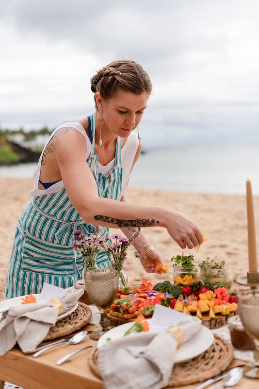 Chef Kyra curates a beach front picnic